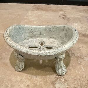 Cast Iron Clawfoot Tub Soap Dish.  5.5” wide.